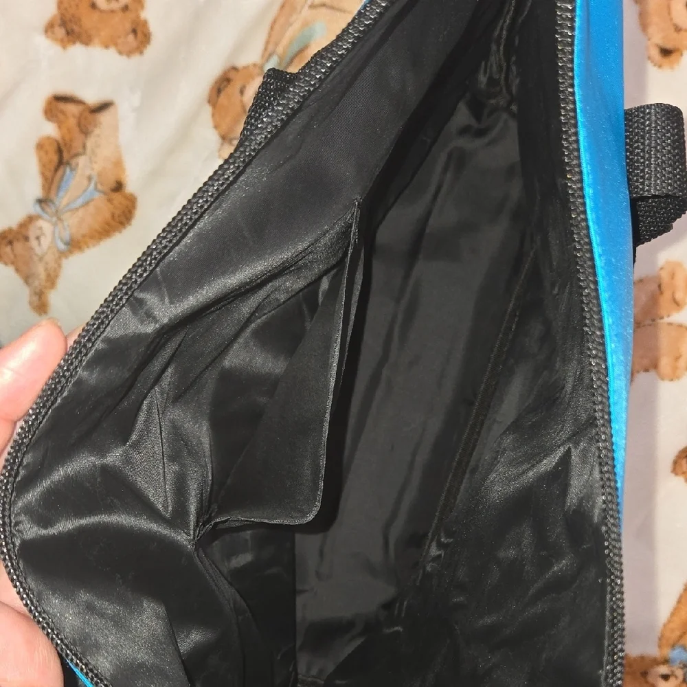 Blue and Black Tote Bag